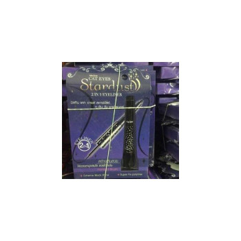 Подводка для глаз Mistine Cat Eyes Stardust 2 in One Eyeliner (черная)