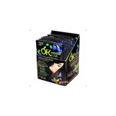 OK Herbal Shampoo Color Care (Коричневый) Ok Herbal Shampoo (Темно-коричневый) x 1 коробка содержит 12 пакетиков.