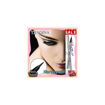 (Подлинный / готов к отправке. Нажмите) Yanqina Super Black Fixed Liner (Красная палочка) Magic eyeliner. Маленькая острая насадка-щетка Легко писать даже новичкам * 1 штука Код товара 27016