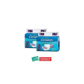 Подгузники для взрослых (размер L, 15 шт Х 2 упаковки) Certainty