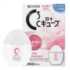 Rohto C3 C Cube Drops for Extra Sensitive Eyes, 13 ml/Капли для сверх чувствительных глаз, Rohto C3 C Cube, 13 мл
