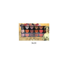 GINA GLAM LOVE WITH HEART 18 ЦВЕТОВ ПАЛИТРА ДЛЯ ТЕНЕЙ ДЛЯ ВЕК 1 штука (№ 03)