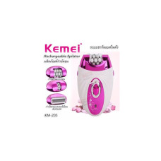 Kemei KM-205 3 IN 1 Аккумуляторный эпилятор Продукты для эпиляции Эпилятор Аппарат для эпиляции Удаление волос Волосатые руки, ноги, волосы на теле, лице, подмышках и в потайных местах. Встроенная система зарядки Легкий, портативный (розовый)