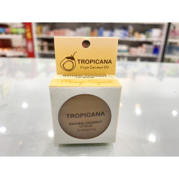 Coconut Lip Balm 10g, Tropicana/Натуральный кокосовый бальзам для губ, вкус манго 10 гр