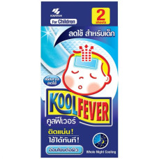 Пластырь-гель на всю ночь 6 пластинок Koolfever/Whole night cooling gel sheet 6 sheet Koolfever