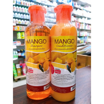 Shampoo and conditioner 360 . Mango 2 pcs. Ban Na/Шампунь и кондиционер 360. Манго 2 шт Бан На