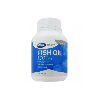 РЫБИЙ ЖИР 1000 мг 30 капсул MEGA We Care/FISH OIL 1000 mg 30 Capsules MEGA We Care