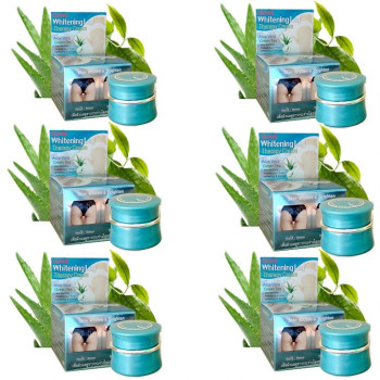 ISME Super Whitening Under Therapy Leg Cream With Green Tea 5 g., Set 6 Pcs / Крем для отбеливания бедер и интимных зон 5 гр.,набор из 6 шт.
