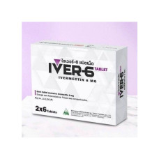 IVER-6 TABLET IVERMECTIN 6 MG 2*6 TABLETS /T.MAN PHARMA/ИВЕР-6 ТАБЛЕТКИ ИВЕРМЕКТИН 6 MG 2 * 6 ТАБЛЕТКИ / T.MAN PHARMA