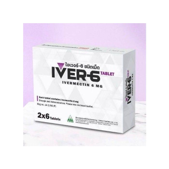 IVER-6 TABLET IVERMECTIN 6 MG 2*6 TABLETS /T.MAN PHARMA/ИВЕР-6 ТАБЛЕТКИ ИВЕРМЕКТИН 6 MG 2 * 6 ТАБЛЕТКИ / T.MAN PHARMA