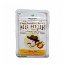 Пастилка от кашля со вкусом манго, 20 таблеток MR.HERB/Lozenge to relieve cough, mango flavor, 20 tablets MR.HERB