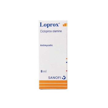 Противогрибковый препарат Loprox 8 мл Sanofi, набор из 6 шт./Loprox olamine 8 ml Sanofi set 6 Pcs.