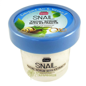 Snail facial scrub with extracts 100 ml. Banna /Скраб для лица с экстрактом улитки 100мл. Banna/