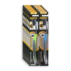 Charcoal soft-bristled toothbrush, pack of 12, Siam Makro/Угольная зубная щетка с мягкой щетиной, упаковка 12 шт., Siam Makro