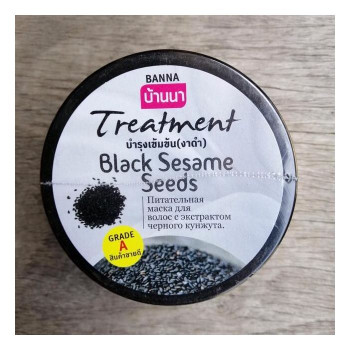 Black Sesame Hair Treatment 300 ml. Ban Na/Средство для волос с черным кунжутом 300 мл Ban Na
