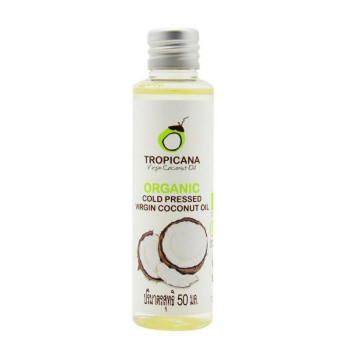 Virgin Coconut Oil 50 ml/Масло кокосовое натуральное нерафинированное 100% 1шт Tropicana