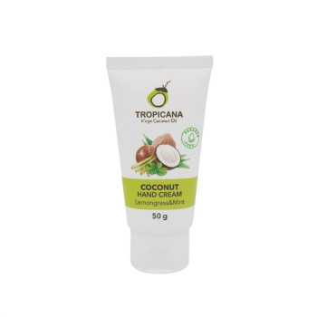 TROPICANA Coconut Hand Cream (Non-Paraben) - Lemongrass & Mint/Крем для рук с кокосом 1шт TROPICANA