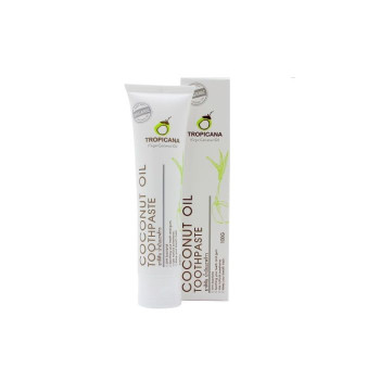 Зубная паста с кокосовым маслом, 100 г, Тропикана / Toothpaste Coconut Oil 100g Tropicana