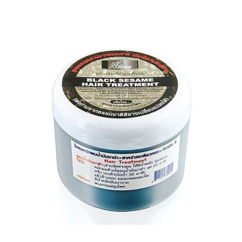 Black hair mask Sesame + Spirulina100 g NT Group /Чёрная маска для волос Кунжут + Спирулина 100 г NT Group
