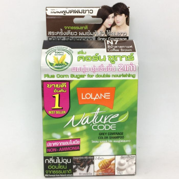 Nature Coed Grey Coverage Color Shampoo N7, 30 ml.,Lolane/Шампунь для белых волос N7, 30 мл., Lolane