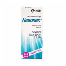 Nasonex водный назальный спрей 0,05%, 140 доз MSD/Nasonex Aqueous Nasal Spray 0.05%, 140 Doses MSD
