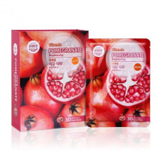 Double Vitamin Pomegranate Brightening 3D Mask 38 ml., Pack 10 Pcs., Belov East-Skin/Маска для лица 3D Гранат 38 мл., в упаковке 10 шт., Belov East-Skin
