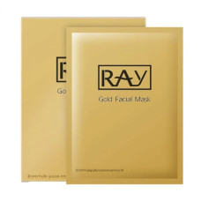 Facial Mask Gold ,Set 10 pcs.,Ray/Маска для лица Золотая ,Набор 10 шт.,Ray