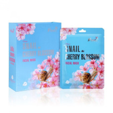 Skin Care Flower Snail Cherry Blossom Facial Mask 38ml., Pack 10 Pcs., Moods /Маска для лица Цветочная улитка Cherry Blossom 38 мл., упаковка 10 шт., Moods