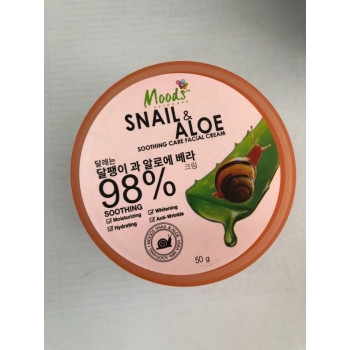 Крем улиточный с алоэ вера 50гр Moods/Snail aloe 50g. Moods