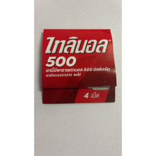 Пищевая добавка для профилактики простуды Тайленол, 4 шт.,  / Tylenol 500mg 1 sachet 4 tablets 