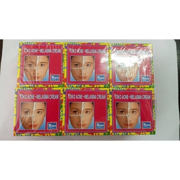 Facial acne-melasma cream 4g Yoko , Set 6 Pcs/КРЕМ ДЛЯ ЛИЦА ПРОТИВ АКНЕ И МЕЛАЗМЫ С КОЭНЗИМОМ Q-10 4г YOKO, набор из 6 шт.