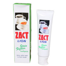 TOOTH PASTE STAIN 160 GR/ZACT LEON /ЯПОНСКАЯ ЗУБНАЯ ПАСТА ДЛЯ УДАЛЕНИЯ НАЛЕТА ОТ КОФЕ И ЧАЯ 160 ГР/ZACT LEON