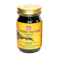 Черный Королевский бальзам Scorpion Thai Balm Banna 200 мл