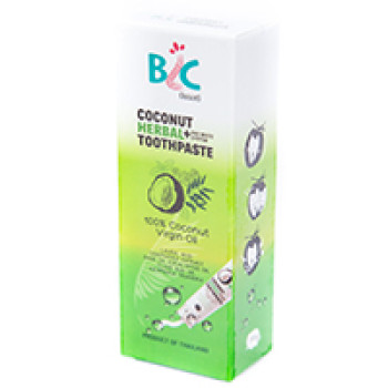 Отбеливающая травяная зубная паста на кокосовом масле от BLC 50 гр / BLC Coconut Herbal Toothpaste 50 g