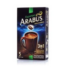 Натуральный растворимый кофе Arabus Espresso "3 в 1" 100 грамм (5 пакетиков)/Arabus Coffee 3 in 1 Espresso 100 gr 5 sashets