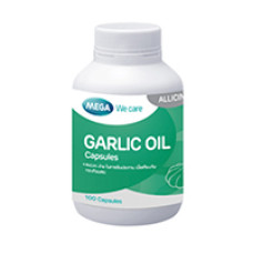 Натуральная добавка с маслом чеснока в капсулах MEGA 100 капсул / MEGA Garlic oil 100 Caps