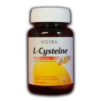 Натуральная добавка «Л-цистеин и биотин» от Vistra 30 капсул / Vistra L-cysteine +biotin 30 caps