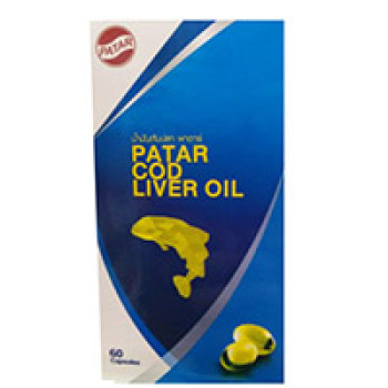 Масло печени трески от Patar 60 капсул / Patar Cod Liver Oil 60 caps