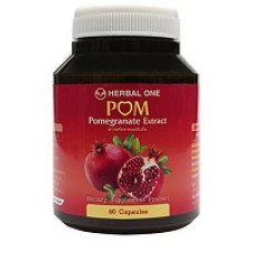 Пищевая добавка экстракт граната POM Herbal One 60 капсул / POM pomegranate extract Herbal One 60 caps