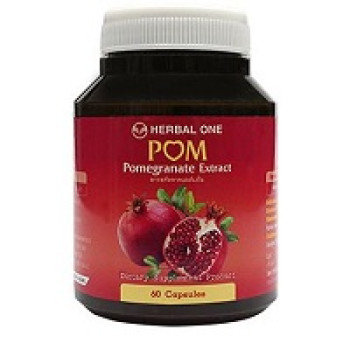 Пищевая добавка экстракт граната POM Herbal One 60 капсул / POM pomegranate extract Herbal One 60 caps