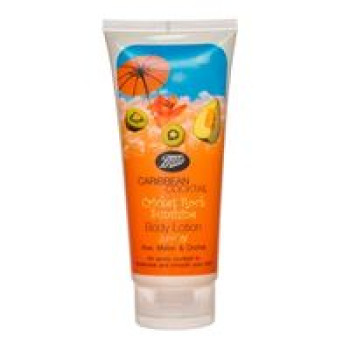 Лосьон для тела Cricket Rock Sunshine серии Caribbean Cocktail SPF15 с киви, орхидеей и дыней от Boots 200 мл / Boots Caribbean Cocktail Cricket Rock Sunshine Body Lotion SPF15 200 ml