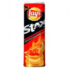 Картофельные чипсы со вкусом чили и кальмара Hot Chili Squid от Lay's 110 гр / Lay's Stax Stax hot Chili Squid Flavour Chips 110g