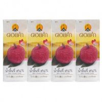 Натуральный 98% сок личи от Doi Kham 4 пачки по 200 мл / Doi Kham 98% Lychee Juice 4pcs*200ml