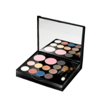 Макияжная палитра румяна+тени GLAMOROUS COLLEZIONE Giffarine 12 оттенков/ Giffarine GLAMOROUS Eyeshadow & Blusher Set (pink-violet-blue)SET D