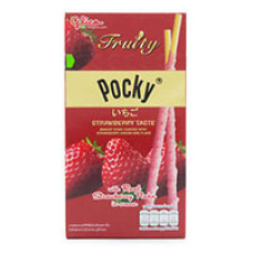 Палочки Pocky "Клубника и клубничный крем" от Glico 35 гр / Glico Pocky Bisquit sticks Strawberry taste 35 gr