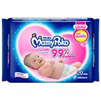 Детские влажные салфетки от Mamy Poko 20 шт / Mamy Poko Soft Baby Wipes 20 Sheets