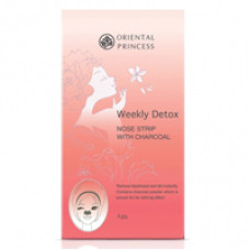 Очищающие угольные патчи для носа Oriental Princess Weekly Detox 4 шт / Oriental Princess Weekly Detox Nose Strip with Charcoal 4 PCS