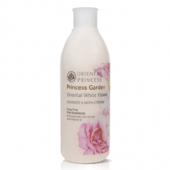 Увлажняющее средство для ванны и душа "Oriental White Flower" Oriental Princess 250 мл /Oriental Princess Princess Garden Oriental White Flower Bath Shower Cream 250ml 