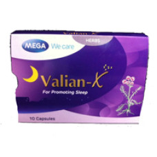 Добавка против бессонницы Valian-X от Mega 10 капсул / Mega We Care Valian-X 10 capsules