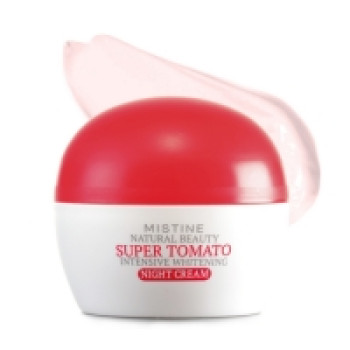 Интенсивный отбеливающий ночной крем с томатом и скваланом Mistine natural beauty super tomato intensive whitening night cream  30 гр